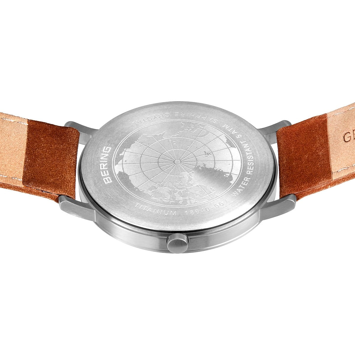 Bering Classic Watch: Titanium Brushed Silver