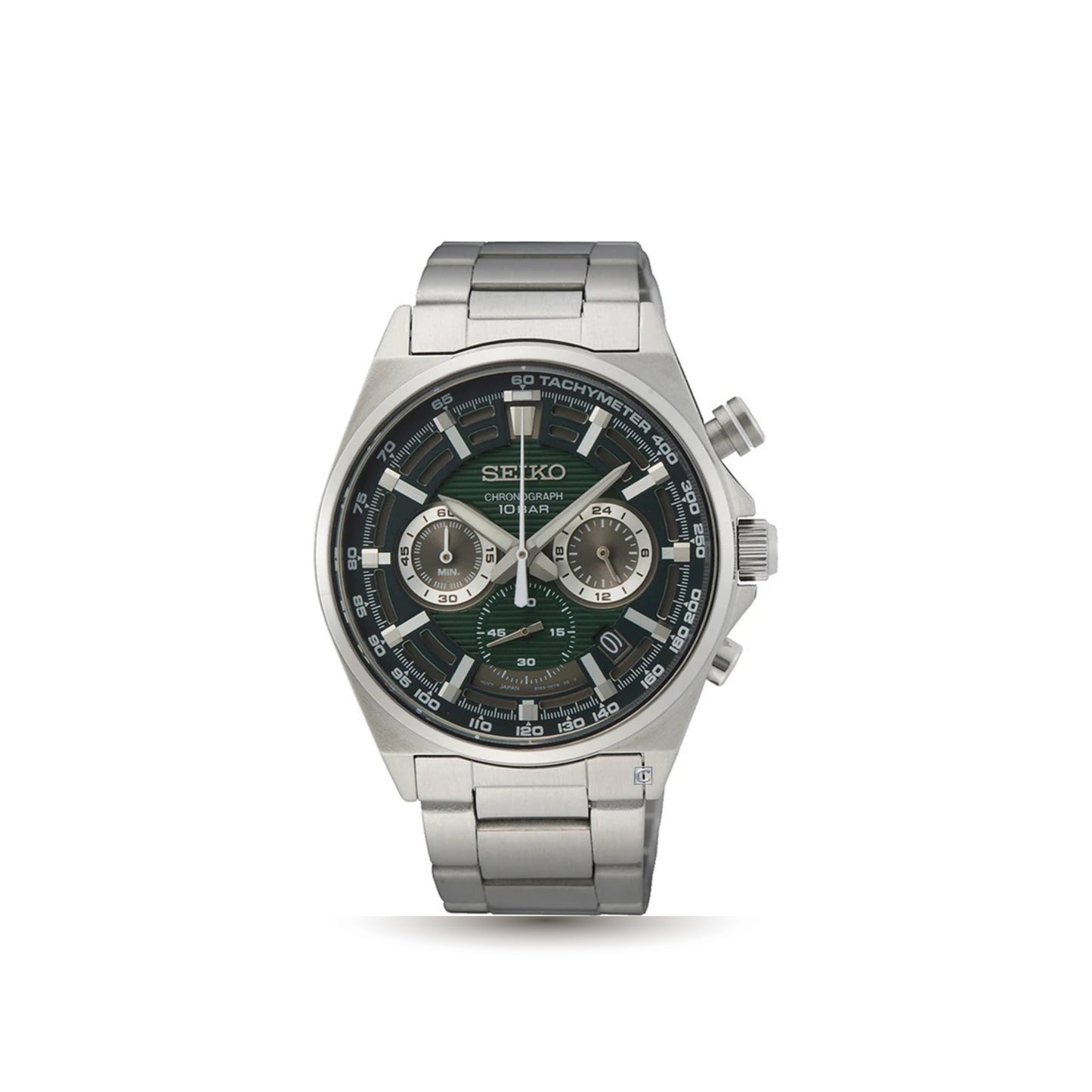 Seiko Gents Green Chronograph Watch - SSB405P1