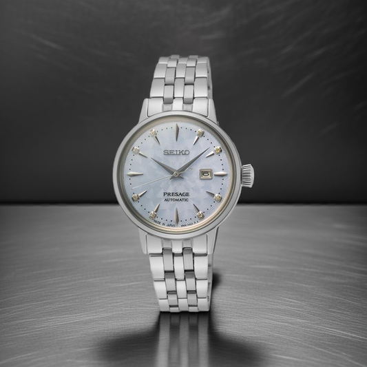 Seiko Presage Cocktail Time Skydiving Diamond Twist Watch - SRE007J1