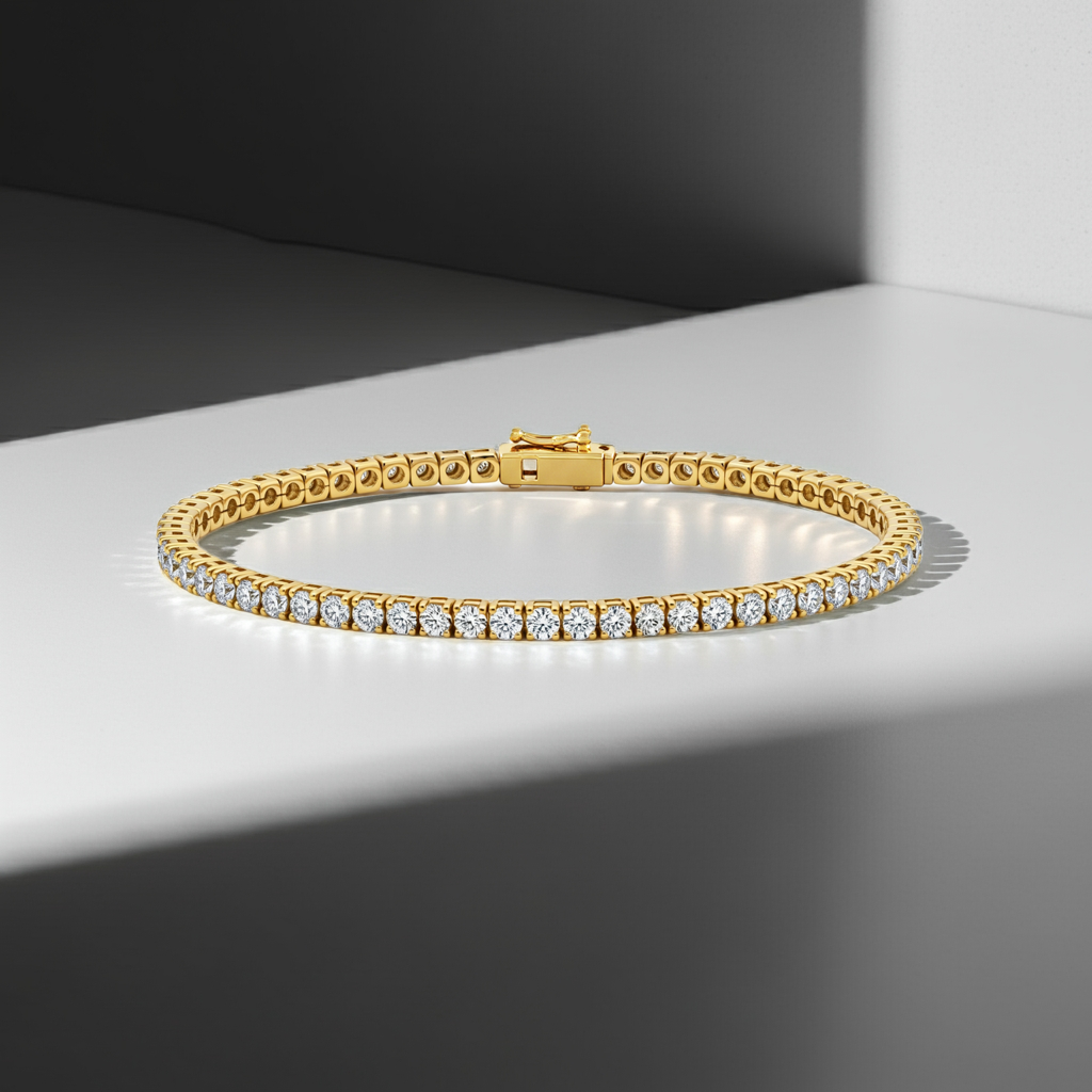 2.00ct Lab-Grown Diamond Eternity Tennis Bracelet in 9ct Gold