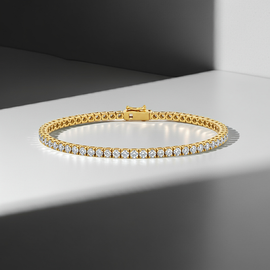 2.00ct Lab-Grown Diamond Eternity Tennis Bracelet in 9ct Gold