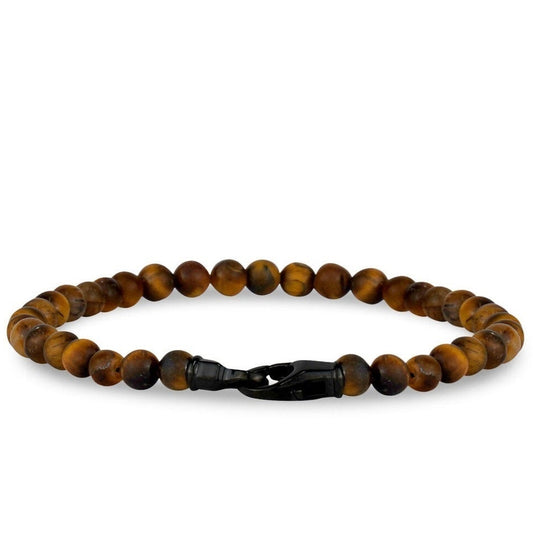 ARZ Steel Tigers Eye Bracelet Brown