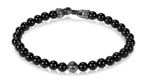 ARZ Steel Tigers Eye Bracelet Black