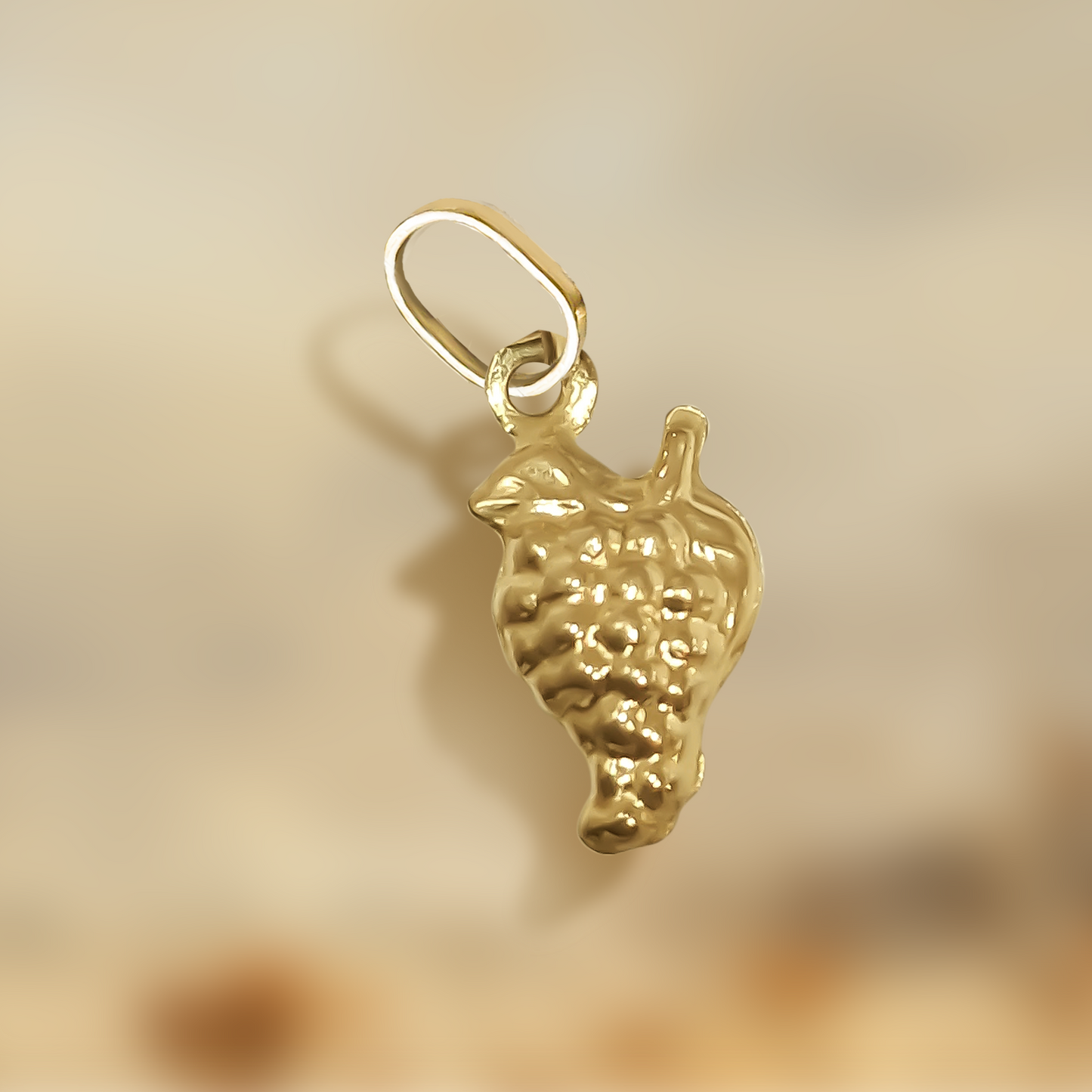 14mm Grapes Charm 9ct Yellow Gold