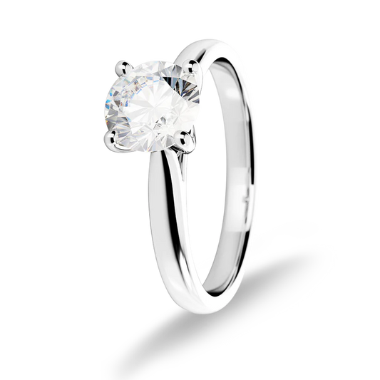 0.70ct Lab-Grown Diamond Solitaire Engagement Ring in 9ct White Gold