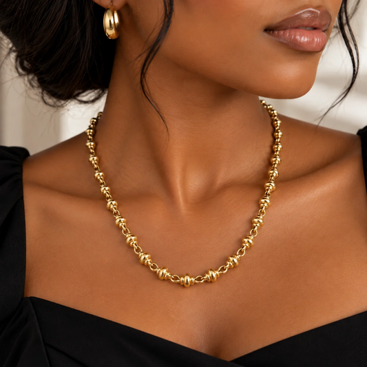 9ct Yellow Gold Dummy Link Necklace – 45cm
