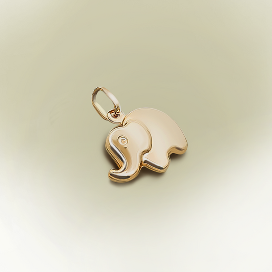 11mm Elephant Bracelet Charm 9ct Yellow Gold