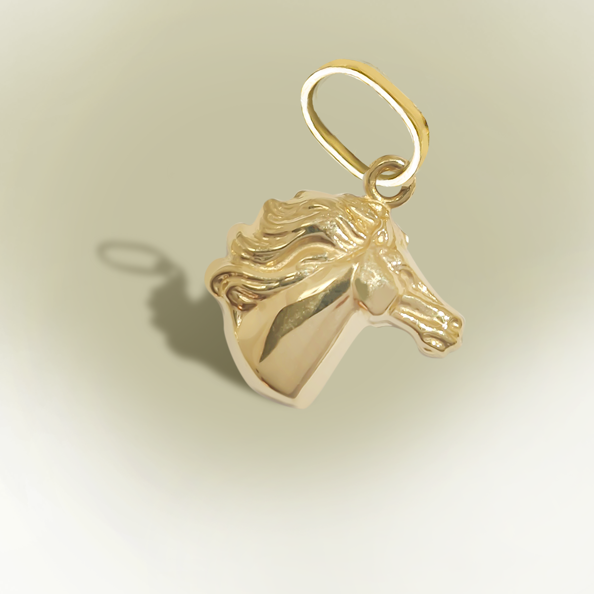 15mm Horse Charm 9ct Yellow Gold