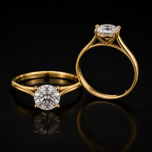 WINTER PROMO | 1ct Carat Lab-Grown Solitaire 9ct Gold Ring.