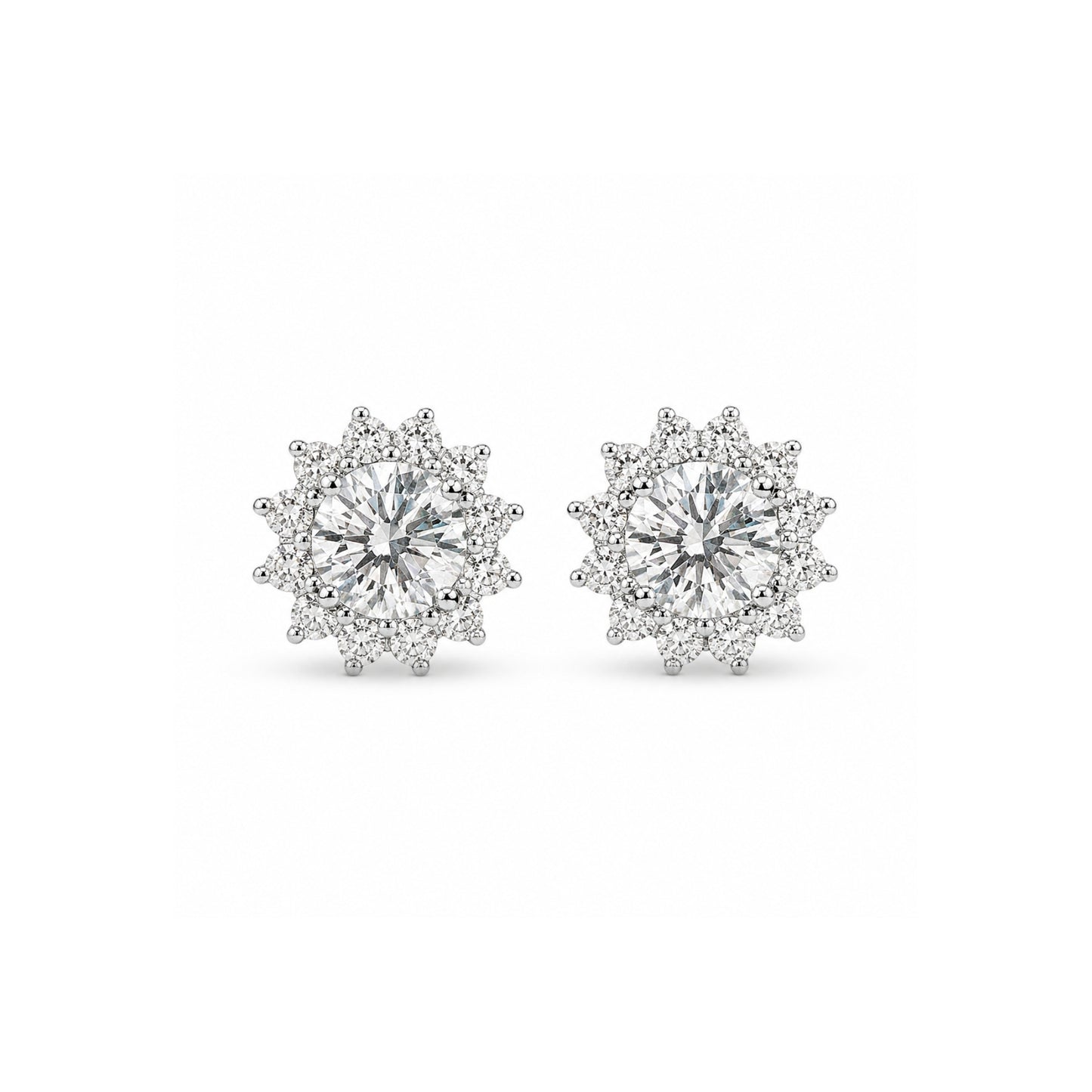 1.47ct Lab-Grown Diamond Stud Set in 9ct White Gold