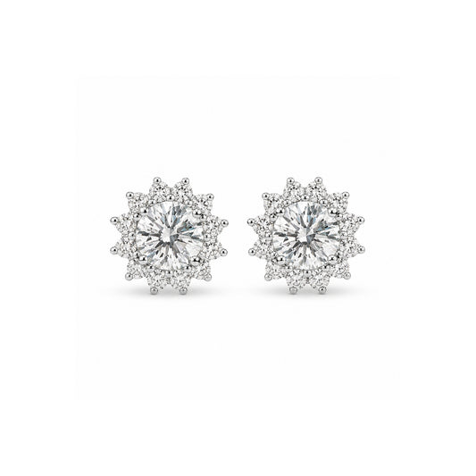 1.47ct Lab-Grown Diamond Stud Set in 9ct White Gold