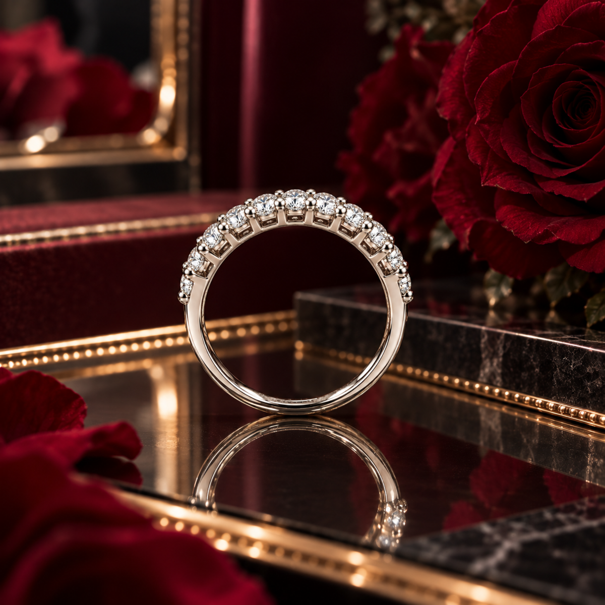 0.25ct Lab Grown Diamond Eternity Ring – 9ct Gold