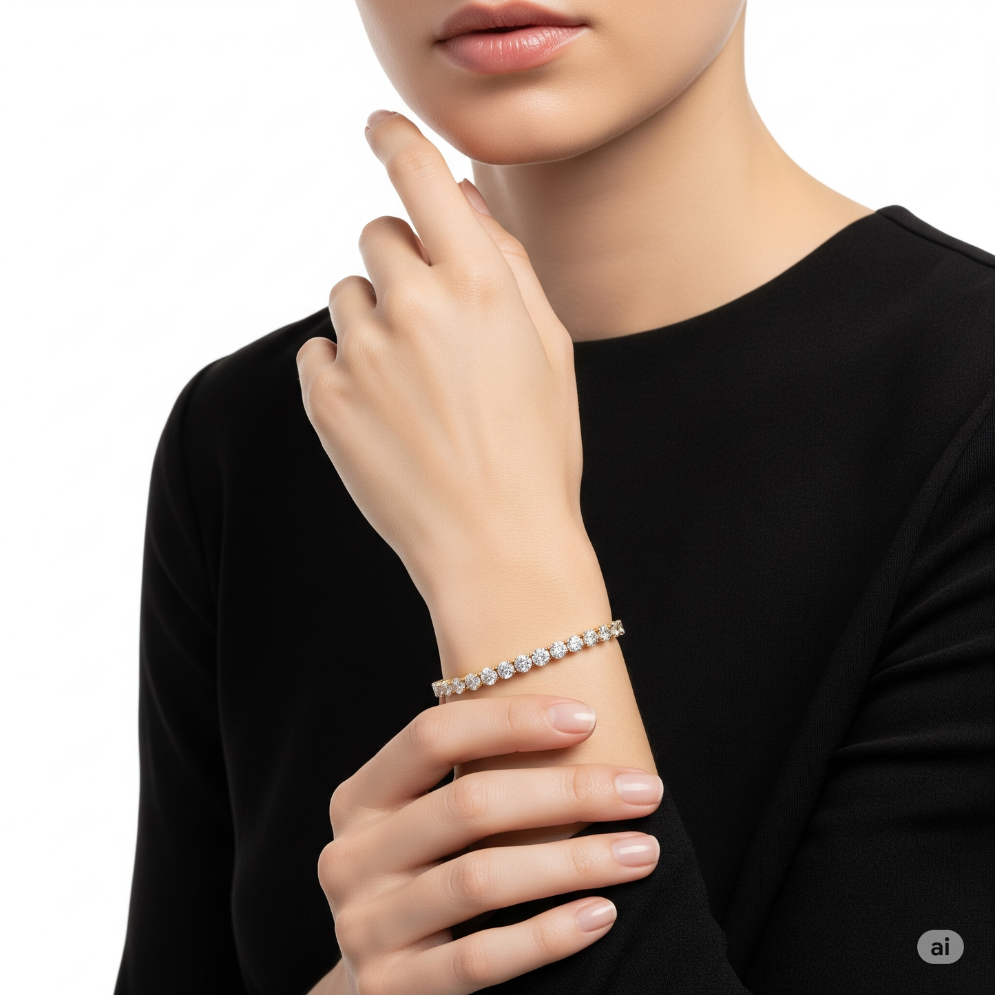 3.00ct Lab-Grown Diamond Eternity Tennis Bracelet in 9ct Gold