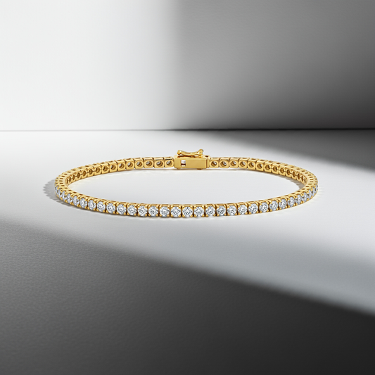 1.00ct Lab-Grown Diamond Eternity Tennis Bracelet in 9ct Gold