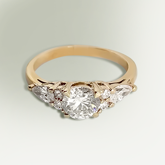 1.03ct Lab-Grown Diamond Dress Ring in 9ct Yellow Gold