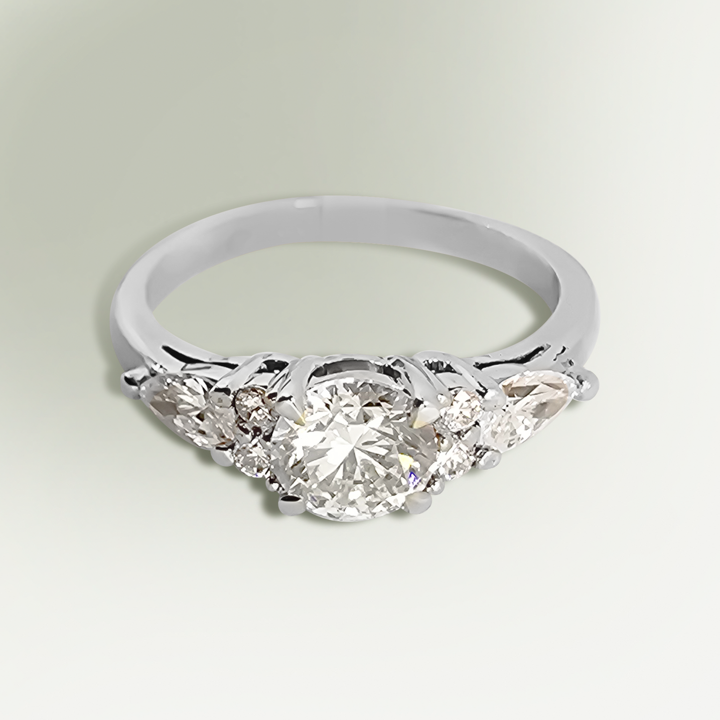 1.03ct Lab-Grown Diamond Dress Ring in 9ct White Gold