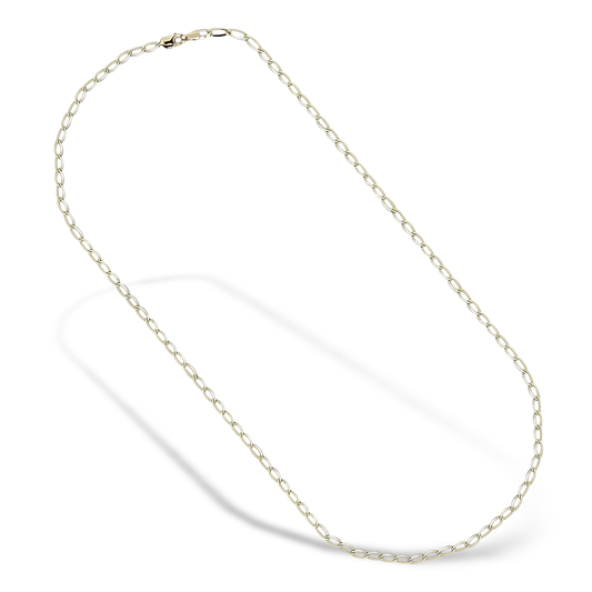 45cm Curb Link Slider Chain in 9ct Yellow Gold