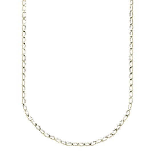 45cm Curb Link Slider Chain in 9ct Yellow Gold