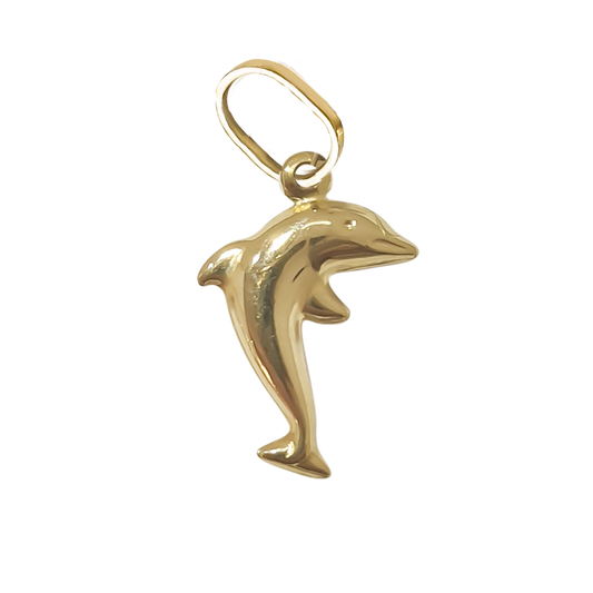 17mm Dolphin Charm 9ct Yellow Gold