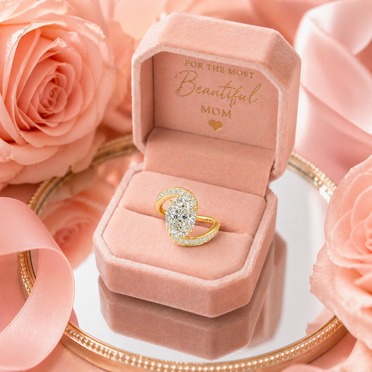 2ct Oval Lab-Grown Diamond Solitaire Ring in 9ct Yellow Gold