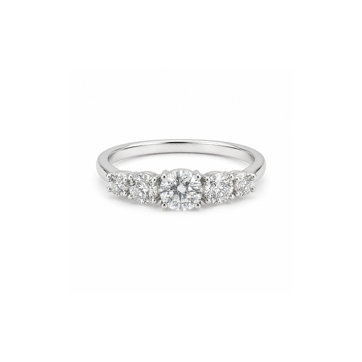 1.48ct Round Brilliant Lab Grown Diamond Band in 9ct White Gold