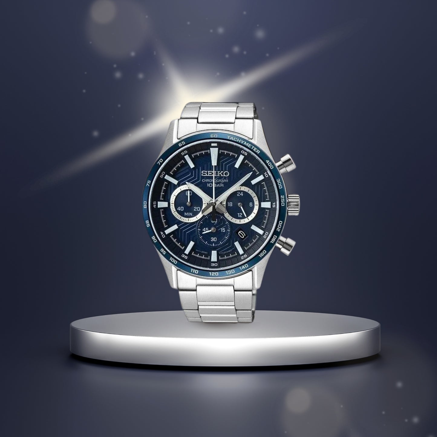 Seiko Gents Blue Chorongraph Sports Watch