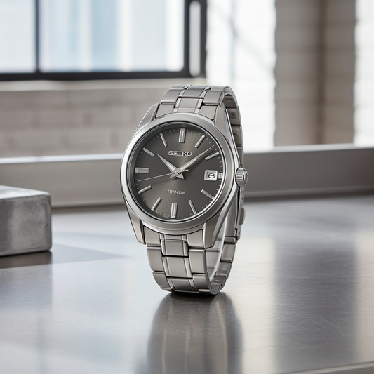 Seiko Conceptual Quartz Titanium Watch - SUR375