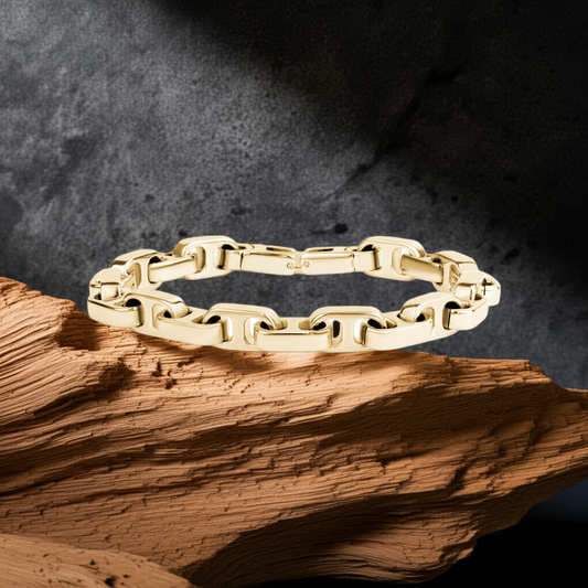 ARZ Steel 7mm Anchor Link Bracelet