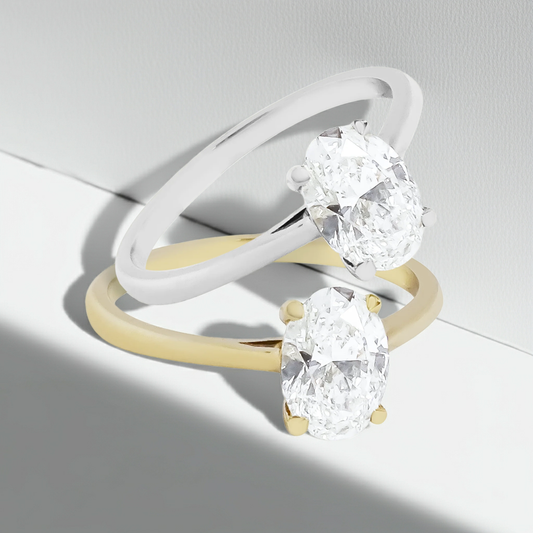 1.00ct Lab-Grown Oval Diamond Engagement Ring in 9ct Gold
