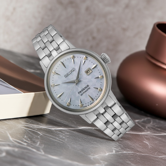 Seiko Presage Cocktail Time Skydiving Diamond Twist Watch - SRE007J1