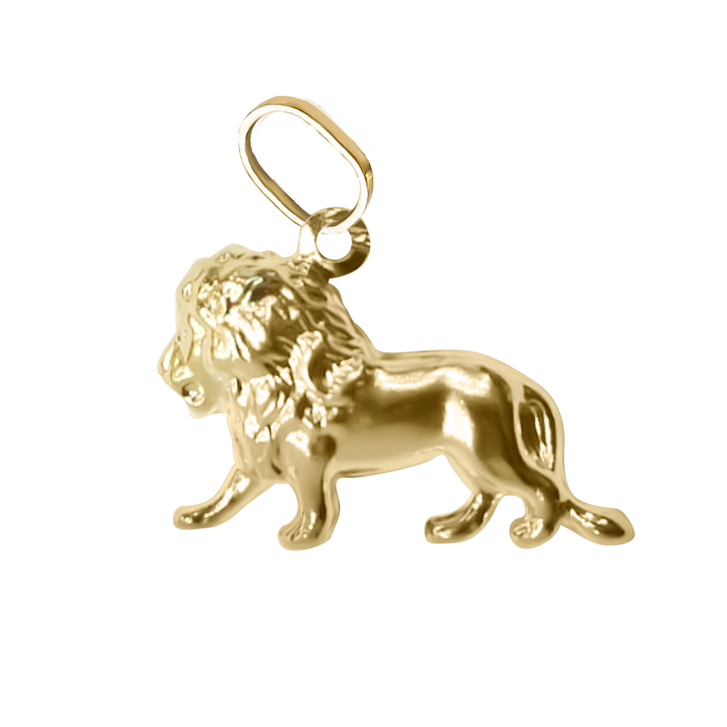 14mm Lion Charm 9ct Yellow Gold