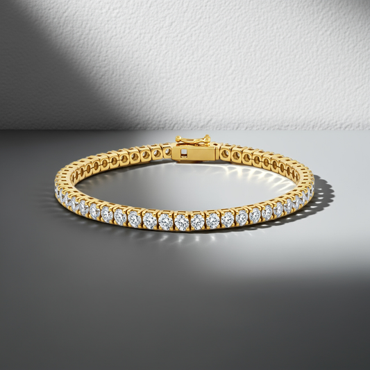5.00ct Lab-Grown Diamond Eternity Tennis Bracelet in 9ct Gold