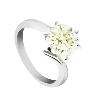 SALE: 1.96ct Natural Diamond Twist Ring in 18ct White Gold