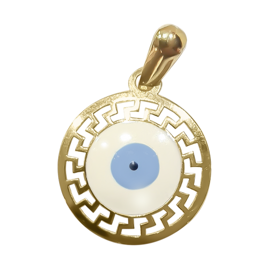 Shield of the Evil-Eye Charm 9ct Yellow Gold