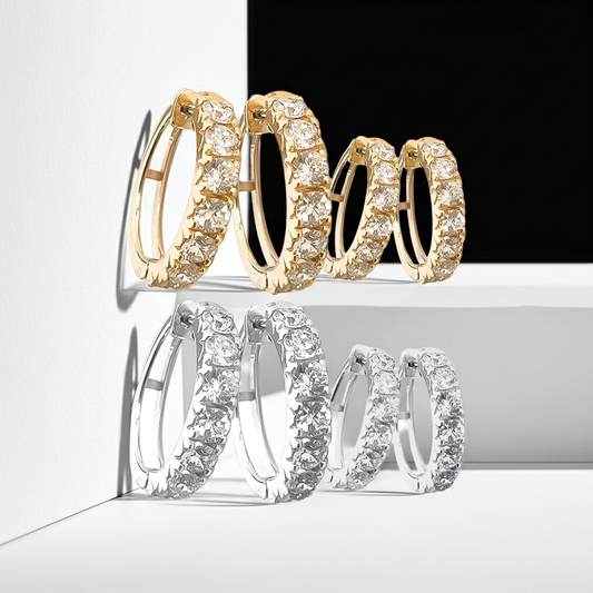 Huggies Lab-Grown Diamond Studs in 9ct Gold