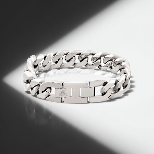 ARZ Steel 14mm Cuban Link Bracelet