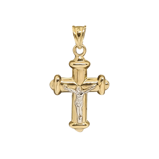220mm Crucifix Pendant in 9ct Yellow Gold.