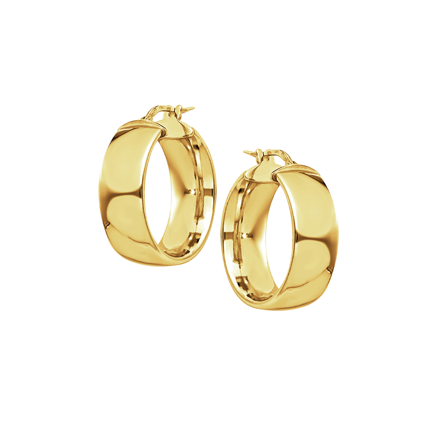4mm Plain Hoops in 9ct Yellow Gold