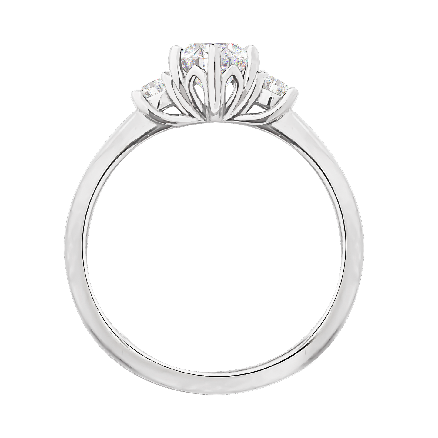 0.80ct Diamond Trilogy Protea Claw Ring in 18ct White Gold