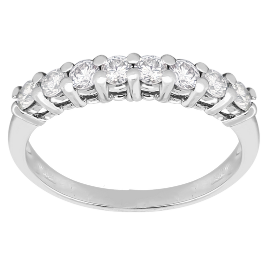 Perfect Pair 0.50ct Diamond Eternity Ring in 18ct White Gold