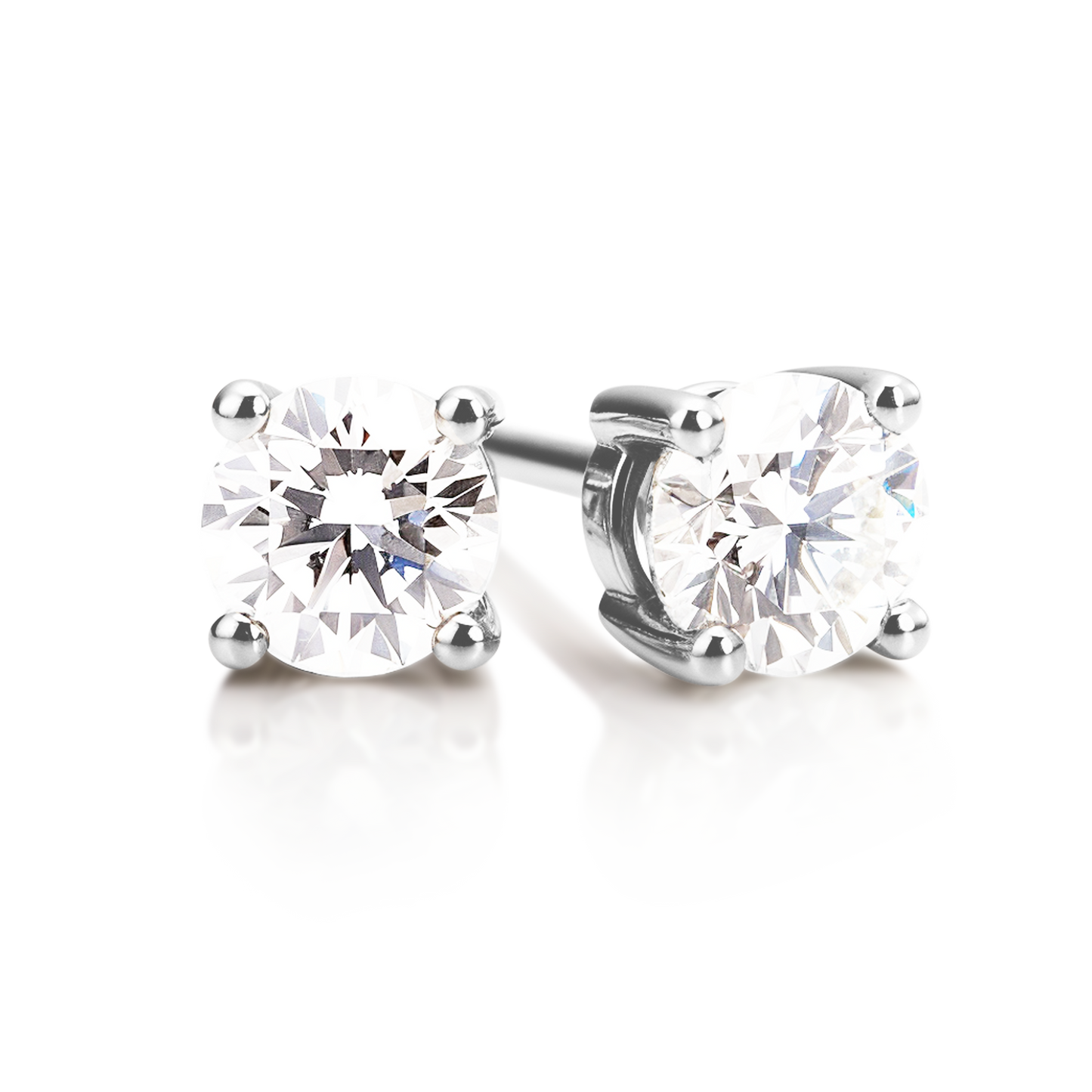 Lab-Grown Diamond Solitaire Studs in 9ct Gold