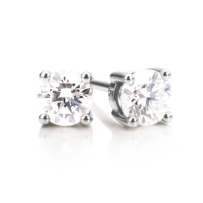 Lab-Grown Diamond Solitaire Studs in 9ct Gold