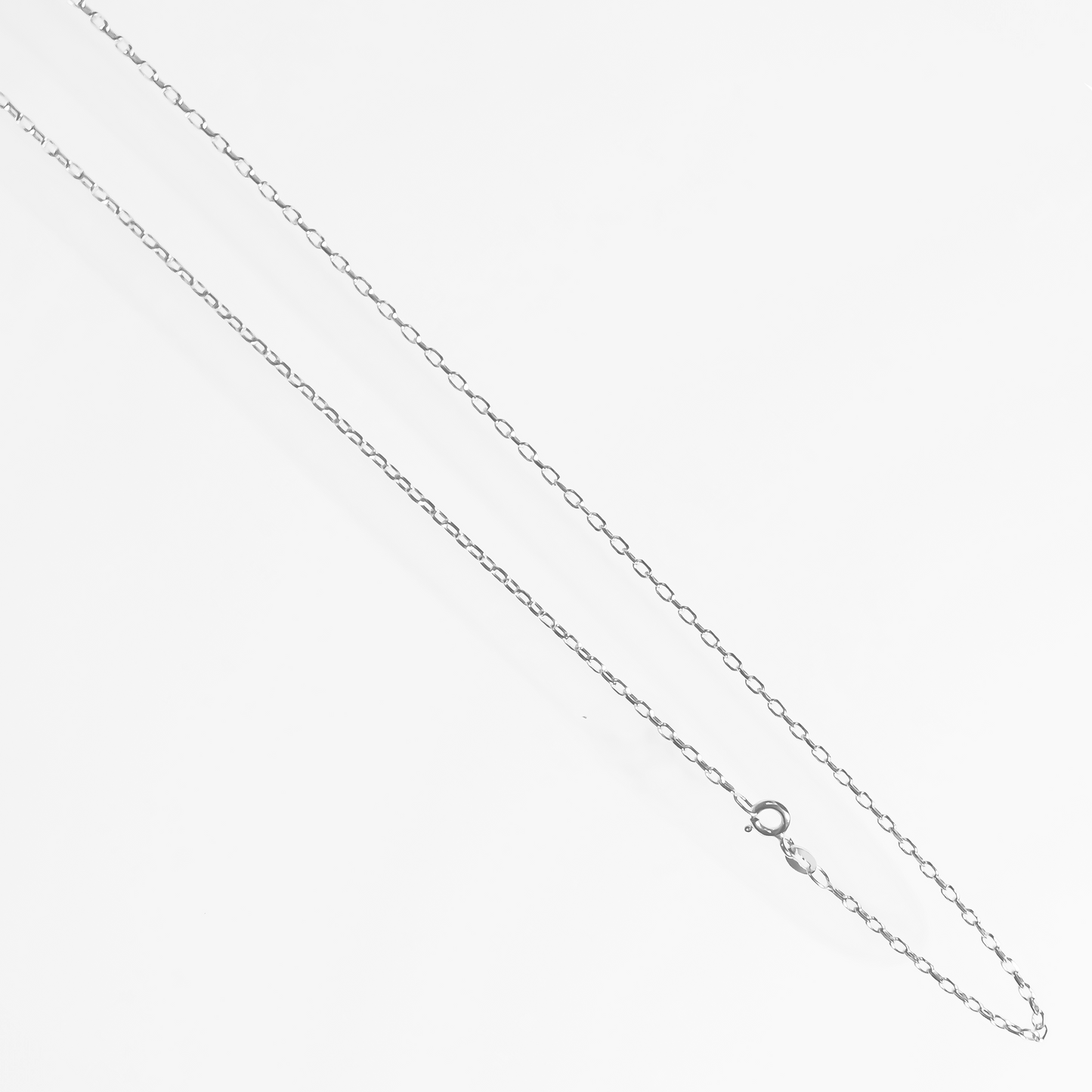 1mm Anchor Link Necklace in 9ct Gold