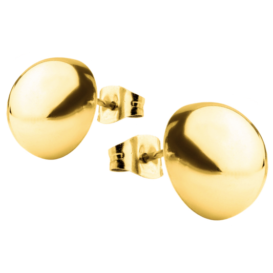 All Sizes 9ct Yellow Gold Half Ball Studs