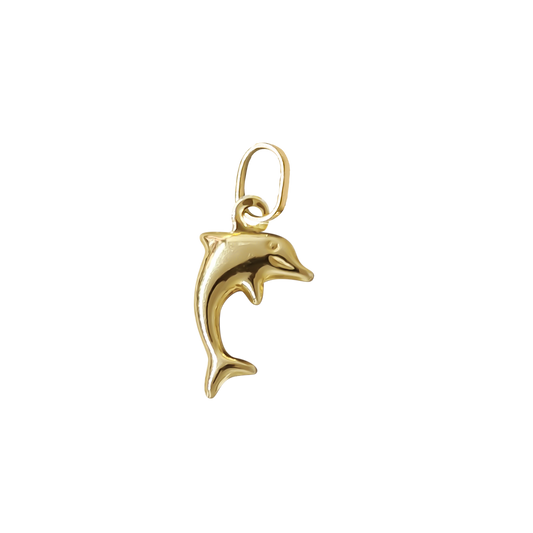 10mm Dolphin Charm 9ct Yellow Gold