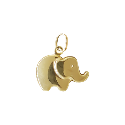 11mm Elephant Charm 9ct Yellow Gold