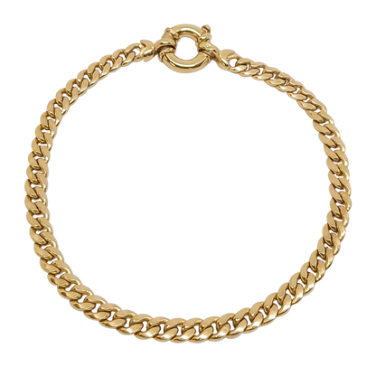 18cm Curb Link Bracelet in 9ct Yellow Gold