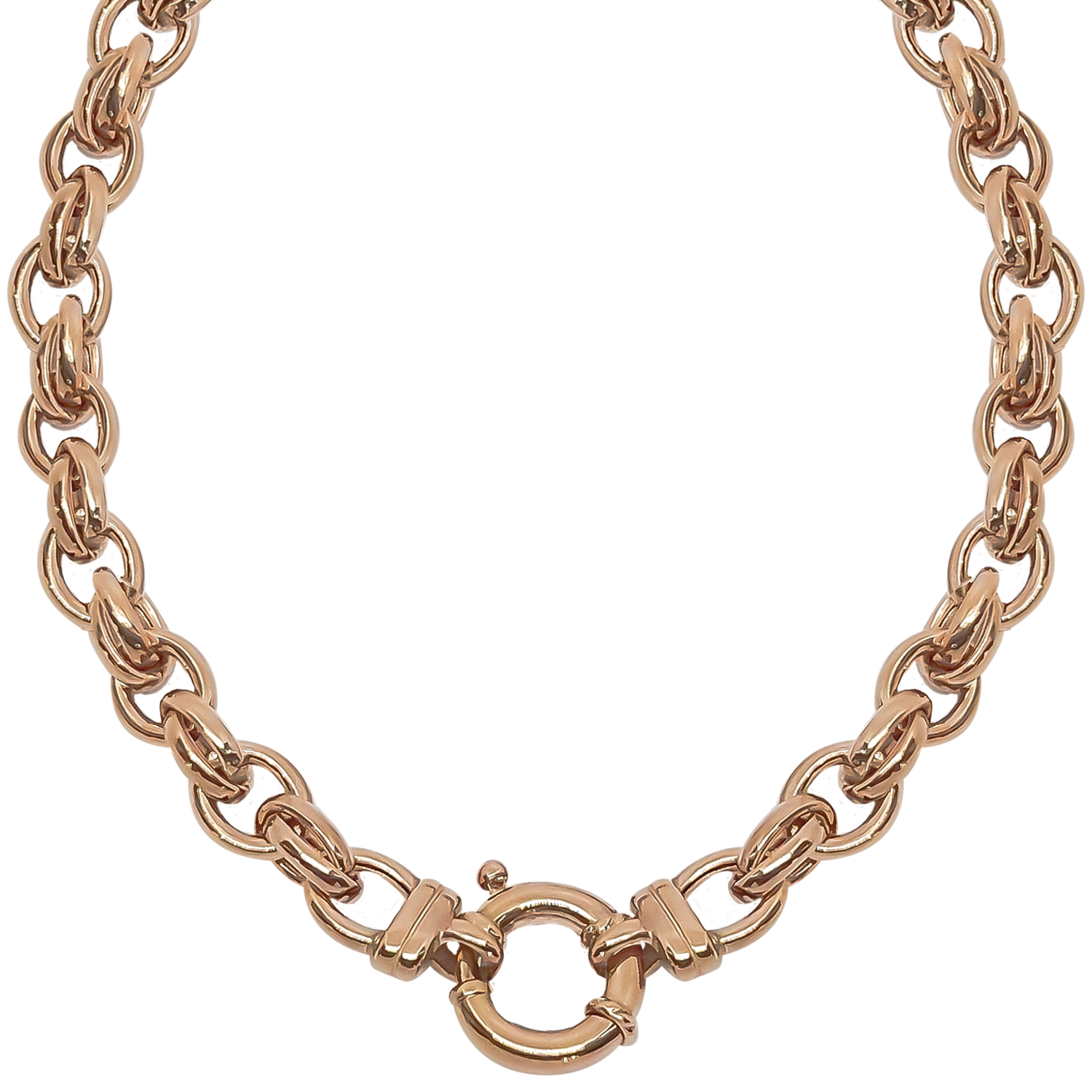 Sunsonite 45cm Double Oval Link Chain in 9ct Rose Gold