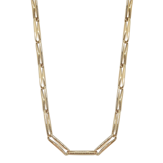 45cm Rectangle Link Chain in 9ct Yellow Gold