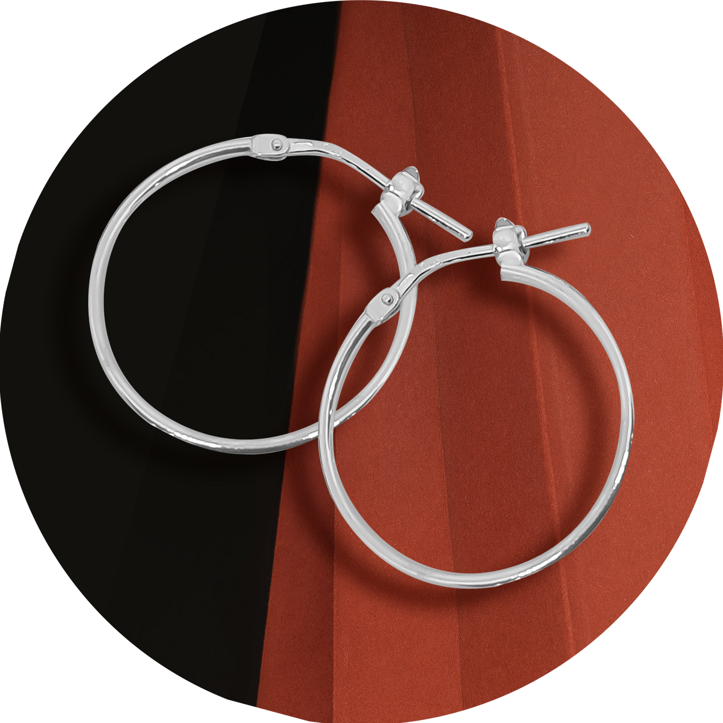 2.3cm Small Hoops in 925 Sterling Silver